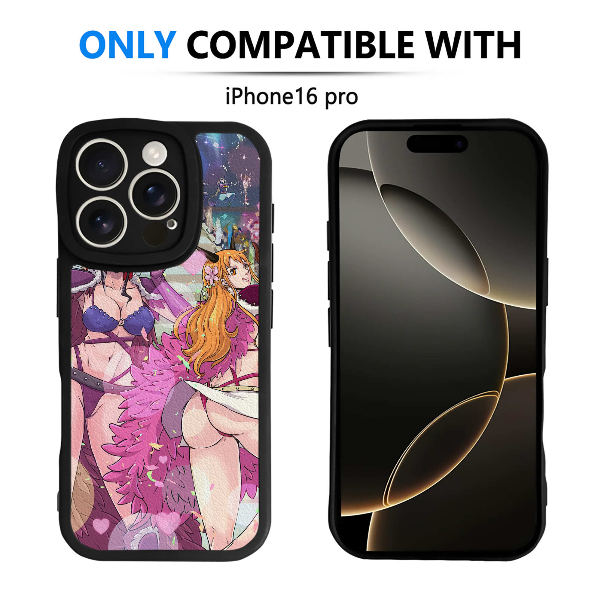 （画像用） ワンピース ONE PIECE 【iPhone 16シリーズ対応】シリコンスマホケース（レザー調） 材質：シリコン